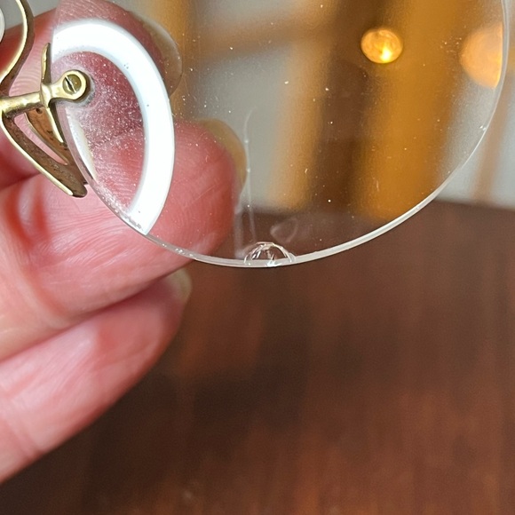 Antique 14k pince-nez glasses pinch nose 4" - Picture 4 of 6